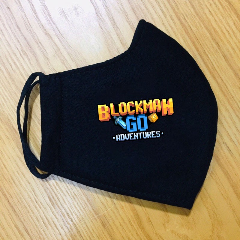 Áo thun game Blockman Go trẻ em - 2 màu trắng và đen cực chất