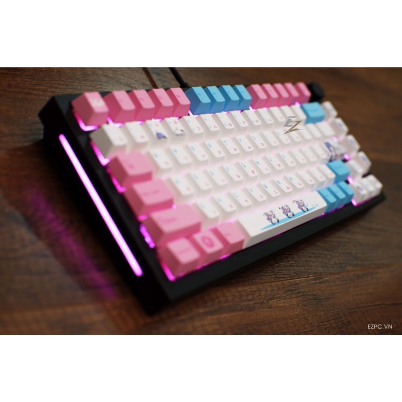 Set keycap Thick pbt cherry BiliBili 134 nút cho bàn phím cơ