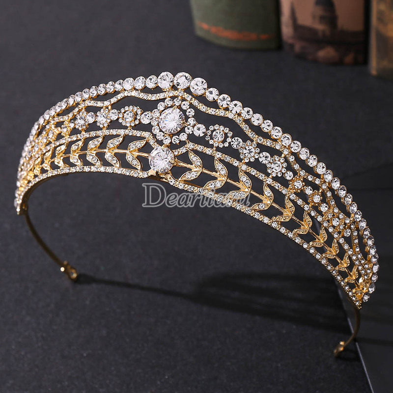 Vương Miện Đính Đá Zircon Sang Trọng Cho Cô Dâu