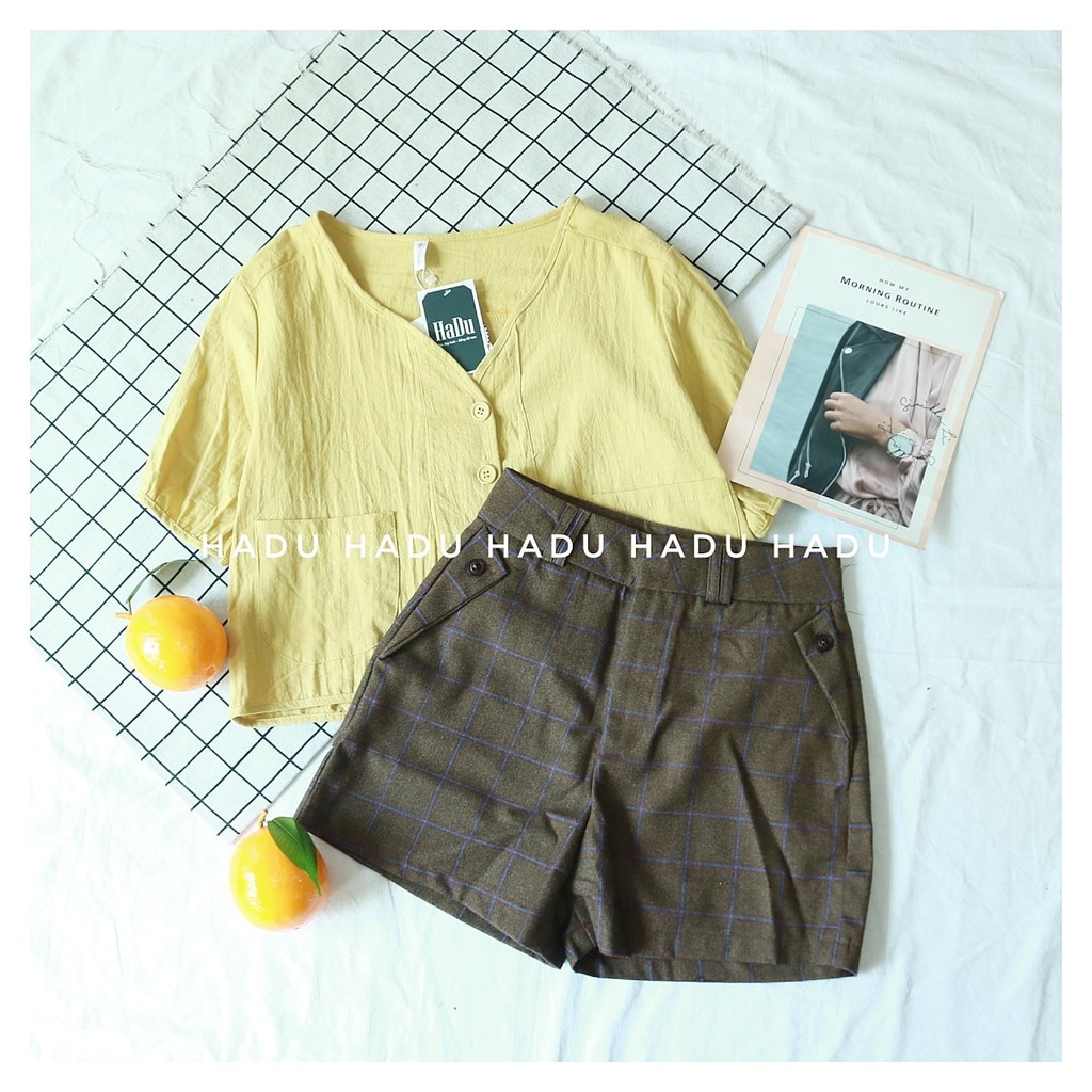 quần short vải 2hand-lựa trên live