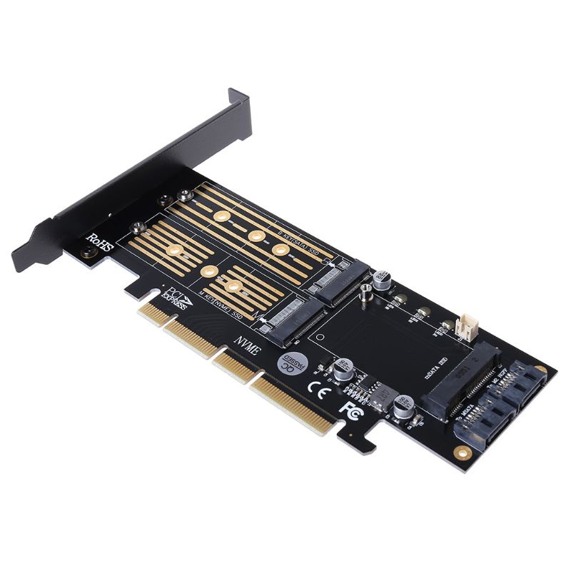 Bộ Chuyển Đổi Pci-E 3.0 X16 Sang M.2 Ssd Pcie Sang M2 3 Trong 1 Thẻ | BigBuy360 - bigbuy360.vn