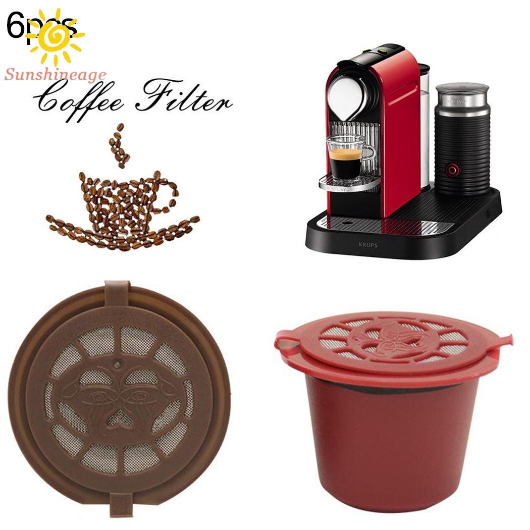 Set 6 Viên Nén Cà Phê + 1 Muỗng + 1 Cọ Cho Máy Pha Cà Phê Nespresso