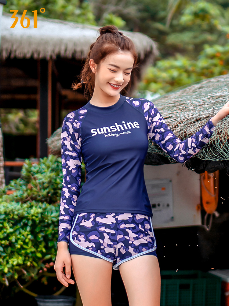 Bộ Đồ Bơi Liền Thân Dài Tay Thời Trang Cho Nữ 361 | BigBuy360 - bigbuy360.vn