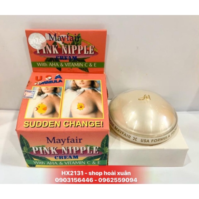 Kem hồng nhũ hoa Mayfair Pink Nipple cream - HX2131