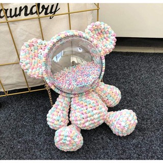 [CÓ ẢNH THẬT] TÚI HANDMADE TỰ ĐAN GẤU❤