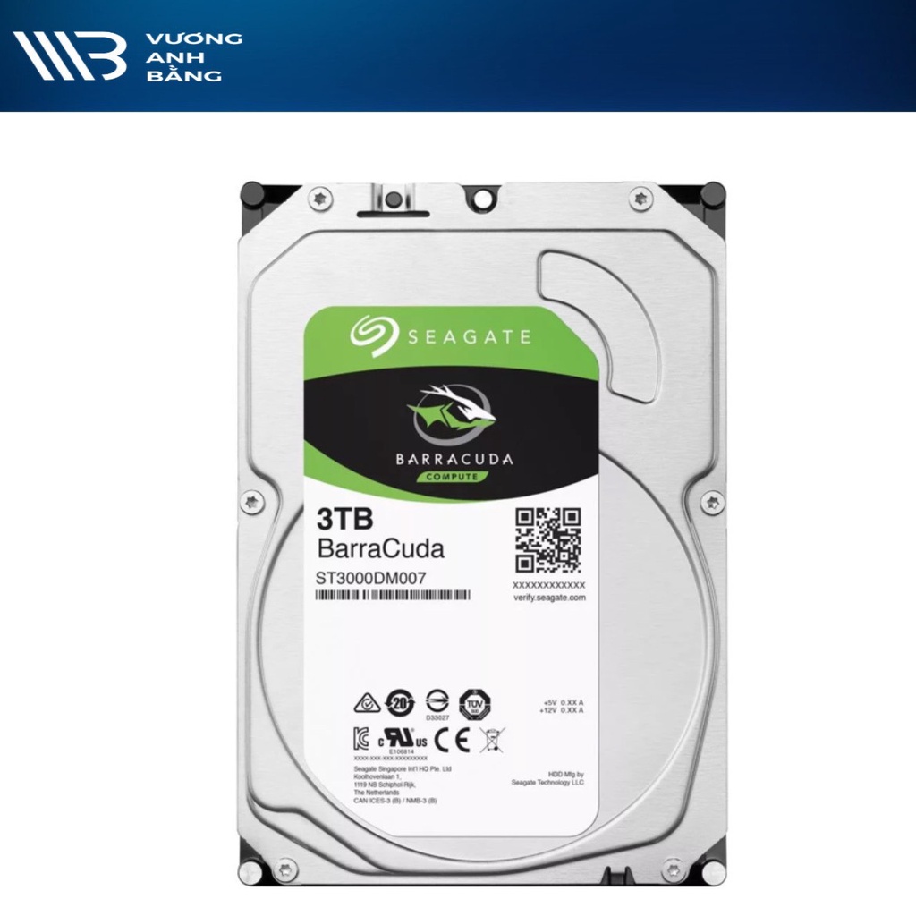 Ổ cứng HDD PC SEAGATE 4T BARRACUDA- Hàng Chính hãng (5400 RPM)