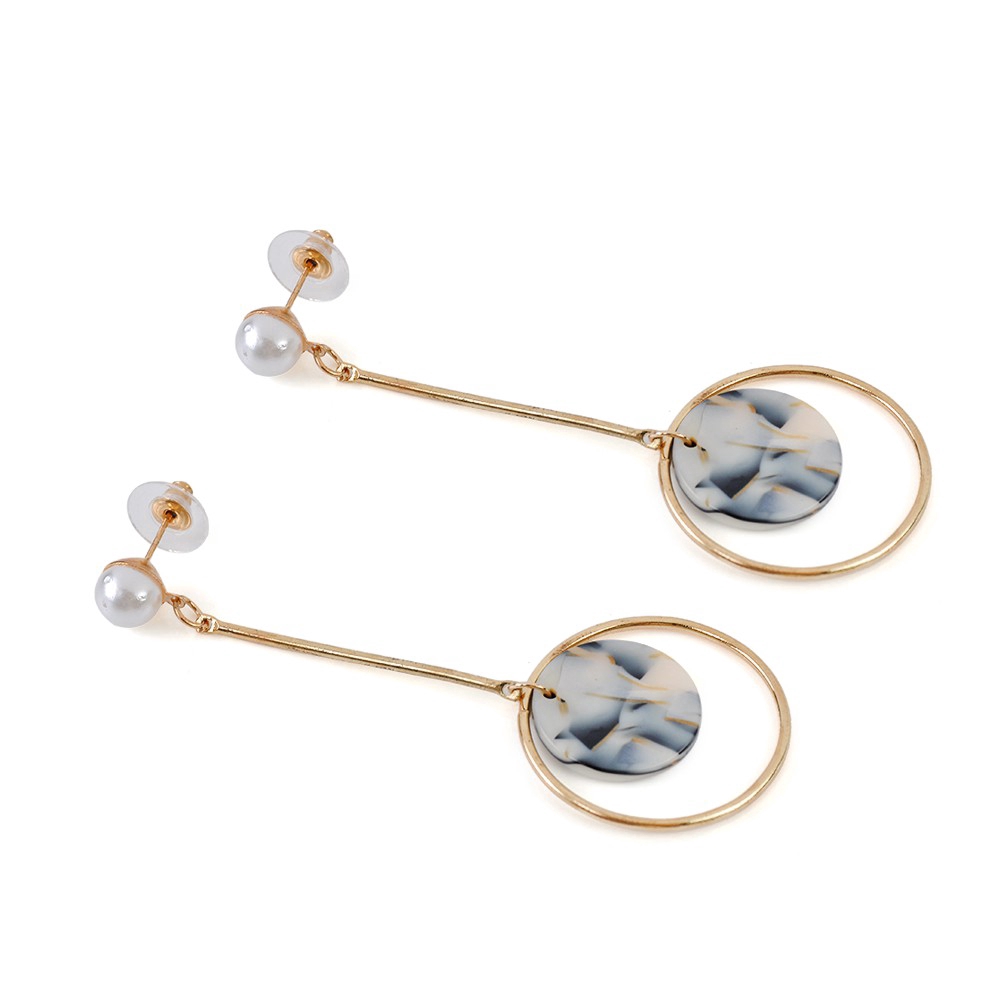 Khuyên tai dài kiểu dáng hình học phong cách Boho thời trang thanh lịch cho nữ