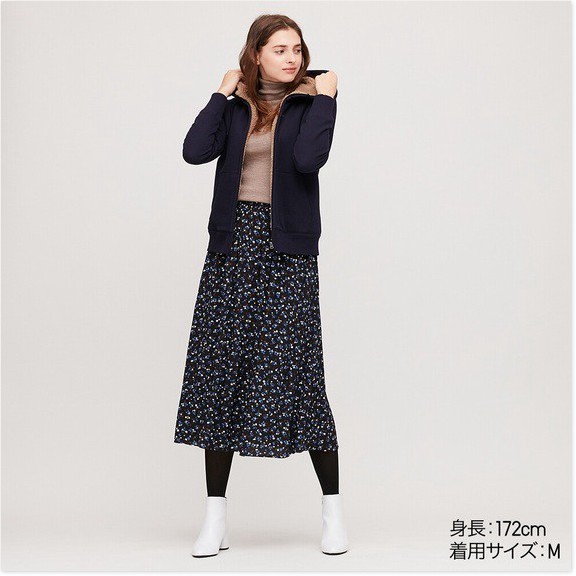 Áo khoác nỉ lót lông cừu nữ của Uniqlo sakura