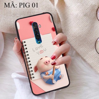 Ốp lưng Oppo Reno 2 viền dẻo TPU BST Lợn Tết