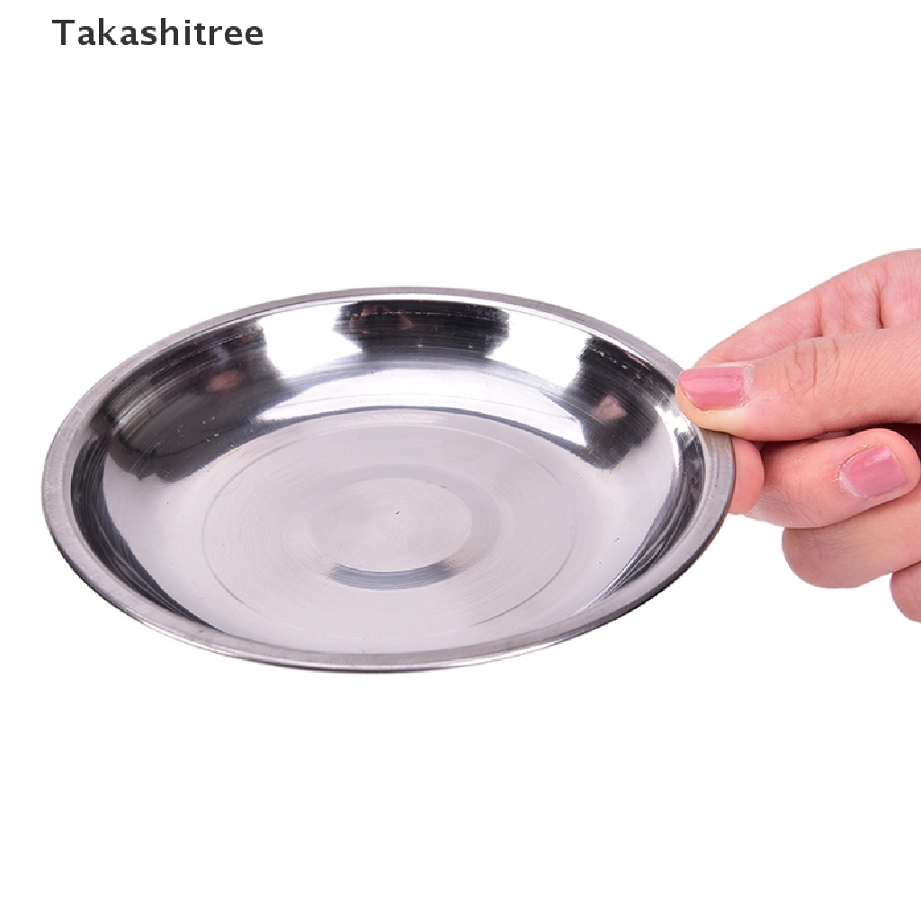 Đĩa tròn đựng thức ăn đường kính 14-26cm bằng inox chuyên dùng mang đi cắm trại
