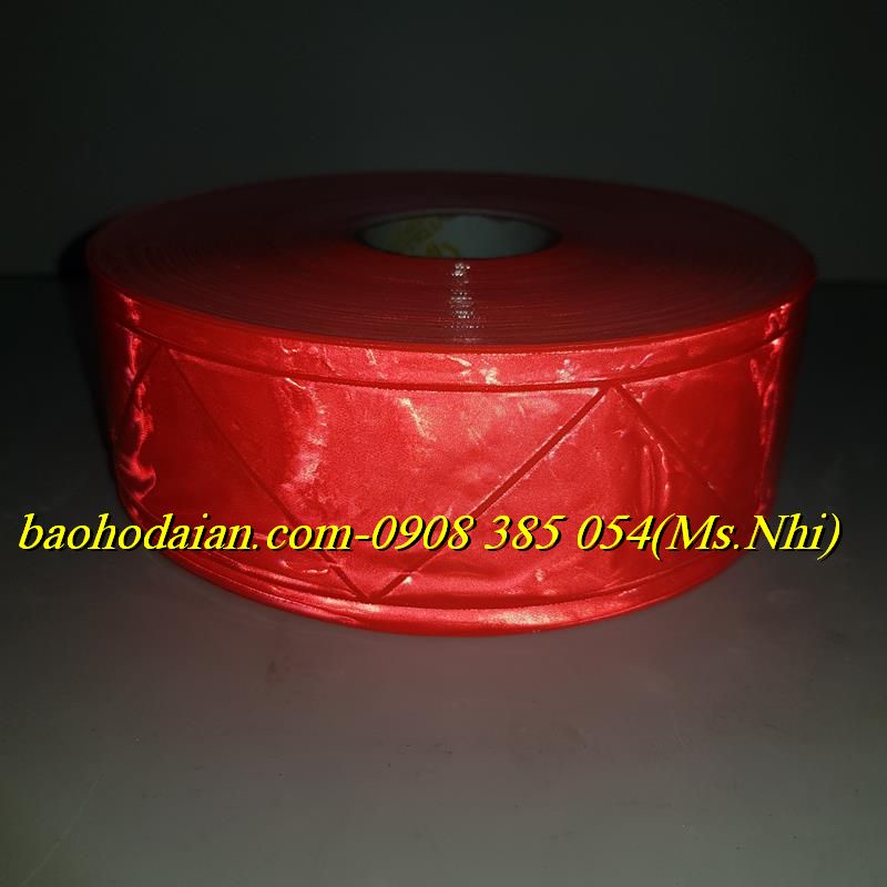 Cuộn phản quang nhựa hoạt tiết W 5cm x 50m may kèm quần áo- Nhiều màu lựa chọn