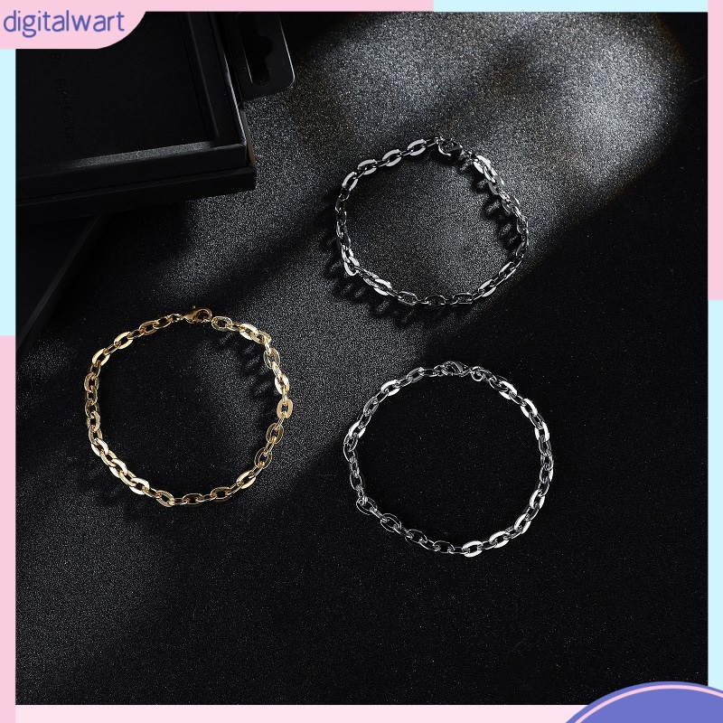 Vòng đeo tay kiểu dáng đơn giản thời trang cao cấp cho nam / nữ