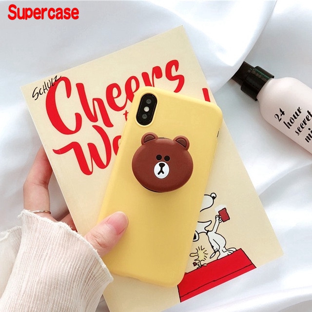 Xiaomi Mi 9T Pro A2 Lite CC9 Max 3 Note 3 Play F1 Mix 3 2S 2 Case Bear cute stand soft rabbit cover cartoon holder case