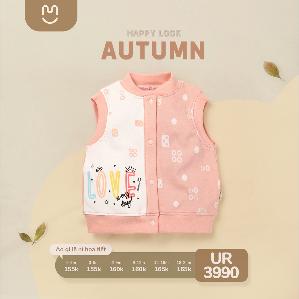 Gile họa tiết cotton mềm size từ 0 tháng đến 24 tháng 3982