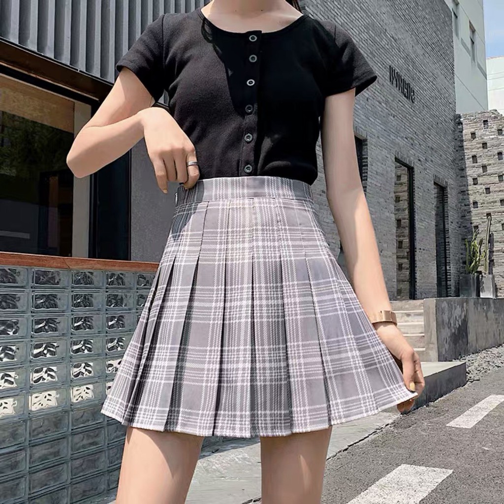 Chân váy tennis ngắn xếp ly họa tiết kẻ caro thời trang nữ phong cách trẻ trung năng động Hàn Quốc mã CVHS | BigBuy360 - bigbuy360.vn
