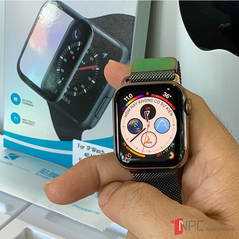 Miếng Dán Cường Lực Apple Watch Dẻo 3D cỡ 38/40/42/44mm cho series 5/4/3/2/1