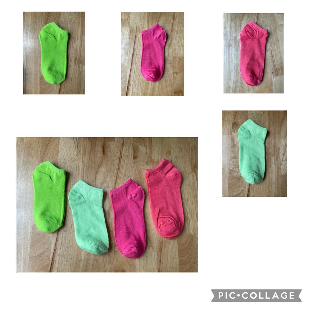 Quà tặng 🎁 Vớ cổ ngắn màu neon ngẫu nhiên   - quà tặng cho khách hàng VOXUATKHAU VOI