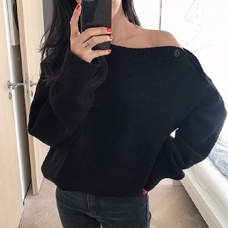 [ORDER TAOBAO/TMALL 030 ] Áo Len Cổ Lửng Cúc Vai Change Nhiều Style