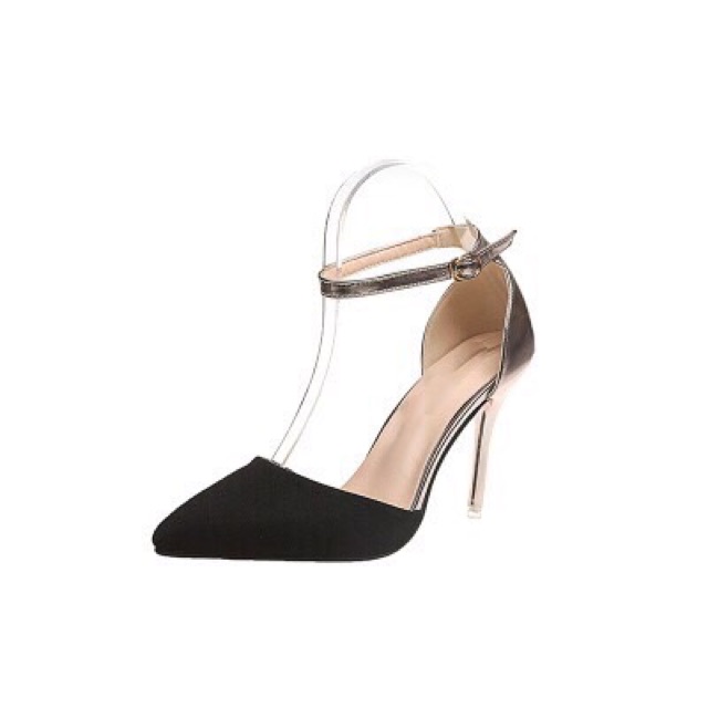 Giày Cao Gót 8p Bít Mũi Lộn 4 Màu ST