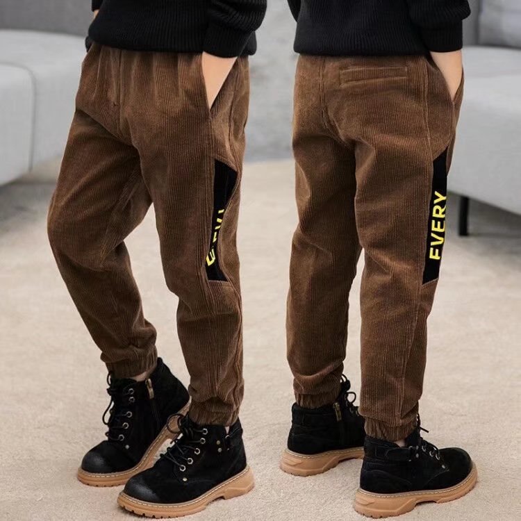 Quần Nhung Thiết Kế Mới Kiểu Dáng Đơn Giản Thời Trang Mùa Xuân Thu Dành Cho Bé Trai