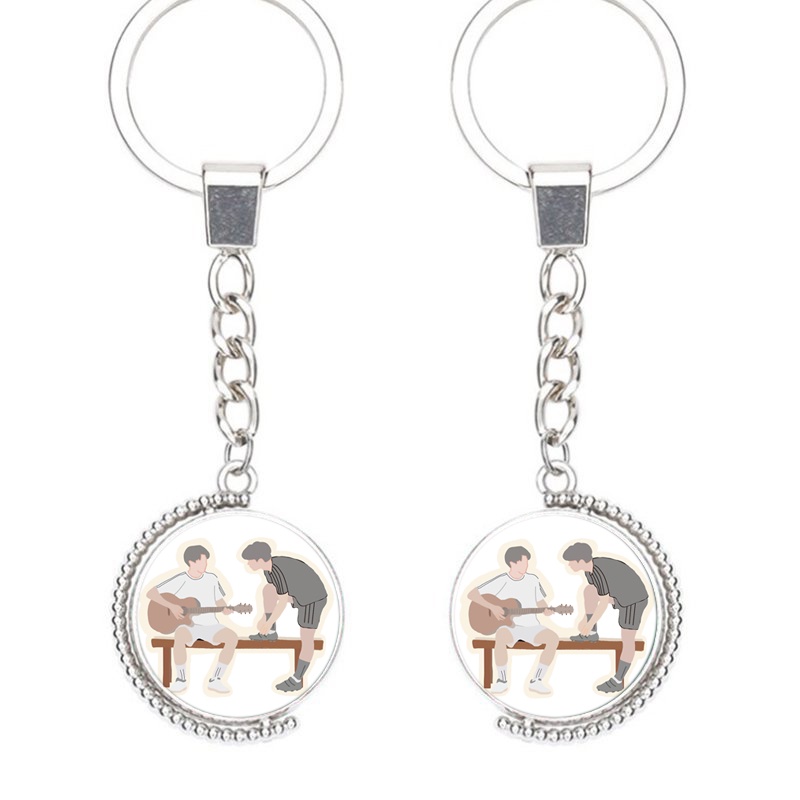 (Viền tròn) Móc khóa nhân vật  BRIGHTWIN 2gether BL Thái Lan anime chibi xinh xắn tiện lợi