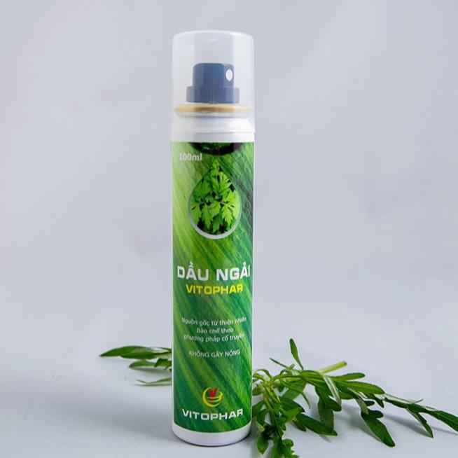 Tinh Dầu Ngải Cứu Vitophar 100ml - Mua 03 tặng 01 - Giảm đau nhức xương khớp, thoái hóa
