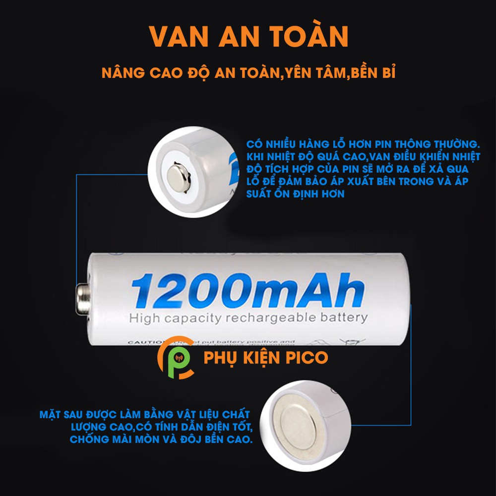 Bộ sạc C807B và 4 Pin sạc BESTON AA 3000mAh/ AA 1200 mAh/ AAA 1300 mAh/ AAA 1100 mAh có thể sạc lại nhiều lần - Combo2