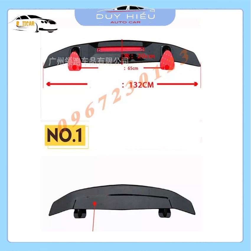 Đuôi gió thể thao chân dán hàng sơn sẵn và hàng chưa sơn - Đồ chơi ô tô uy tín