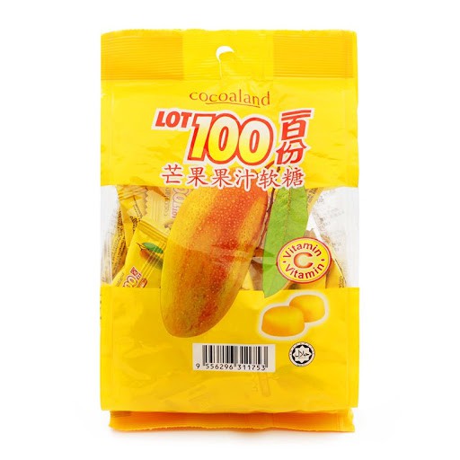 Kẹo Cocoaland LOT 100 Tổng Hợp, Xoài Gói 150gr