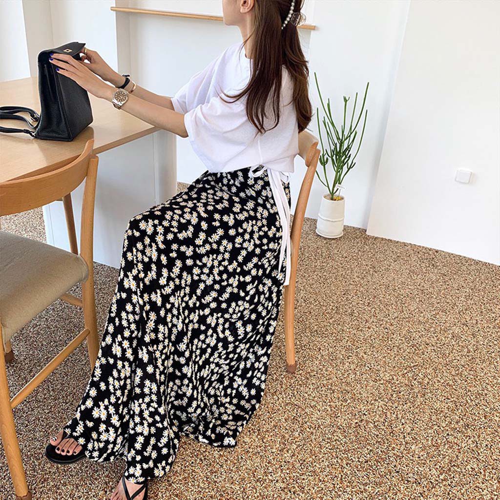 Chân váy dài hoa nhí vintage thời trang -LITASTORE | BigBuy360 - bigbuy360.vn