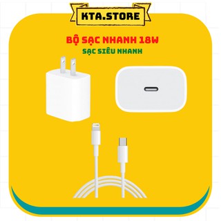 Sạc nhanh Iphone 18w Bộ củ cáp sạc Iphone Xsmax/11/11pro/promax/Ipad-Sạc nhanh chuẩn Apple
