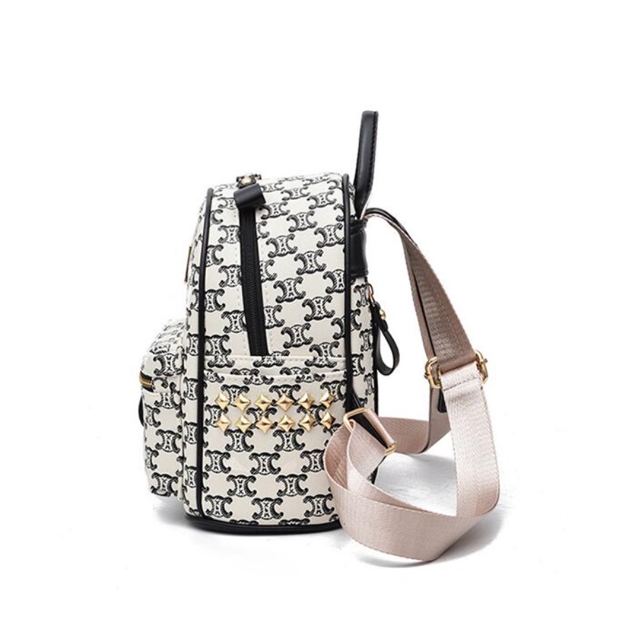 Ba Lô Da In Họa Tiết Chuwanglin Thời Trang Cho Nữ