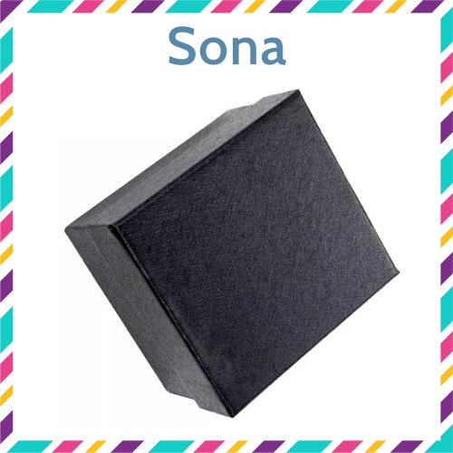 Hộp đồng hồ giá rẻ đẹp màu đen có gối lót sỉ lẻ Sona Store