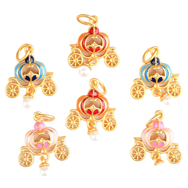 Vòng Đeo Tay Dây Bện Mặt Hạt Ngọc Trai Bí Ngô Nhỏ Tự Làm Màu Sắc Mạnh Mẽ Chống Oxy Hóa Chống Trượt Bảo Vệ Vòng Tay Vàng Method Cổ Điển Bảo Quản Tốt Không Dị Ứng