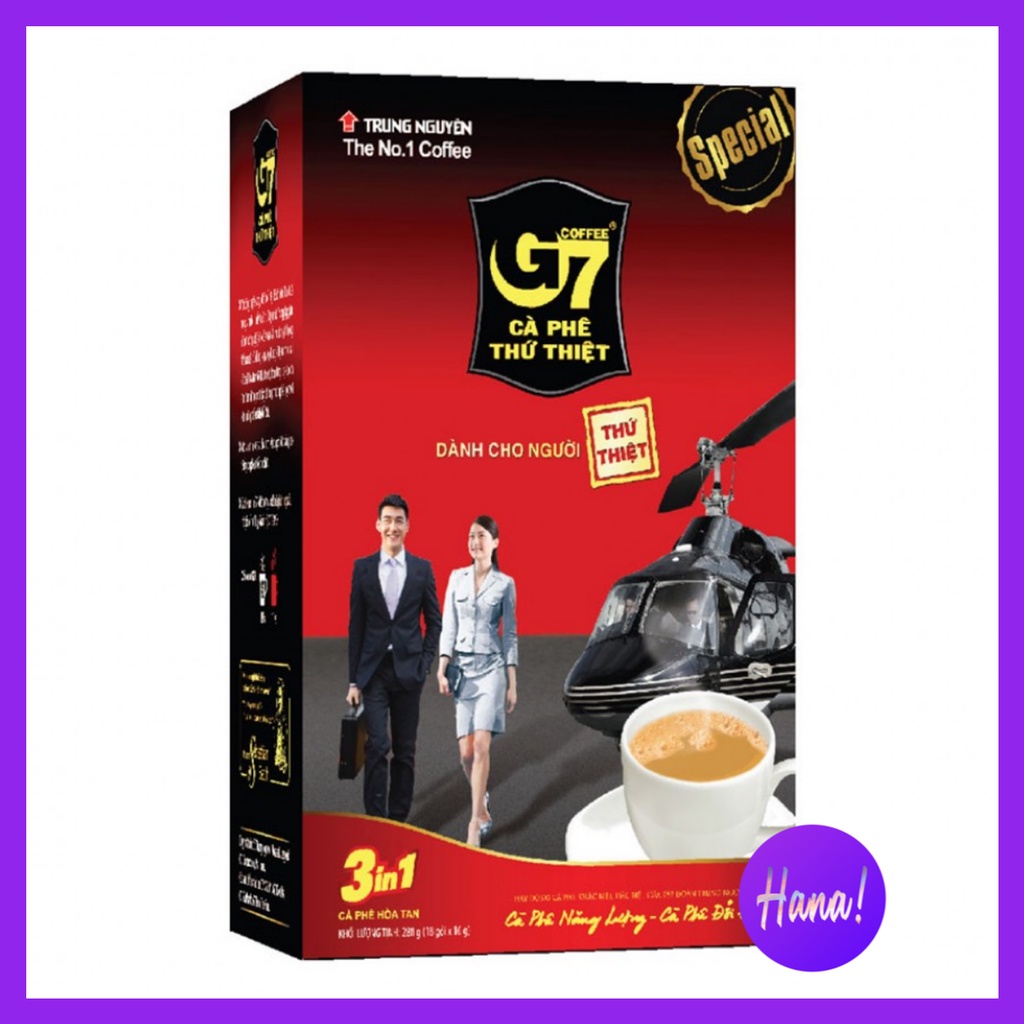 Cà Phê Hòa Tan G7 3 In 1 Hộp 18