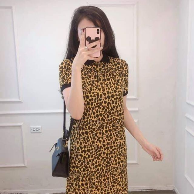 Combo Đầm polo da beo dư xịn