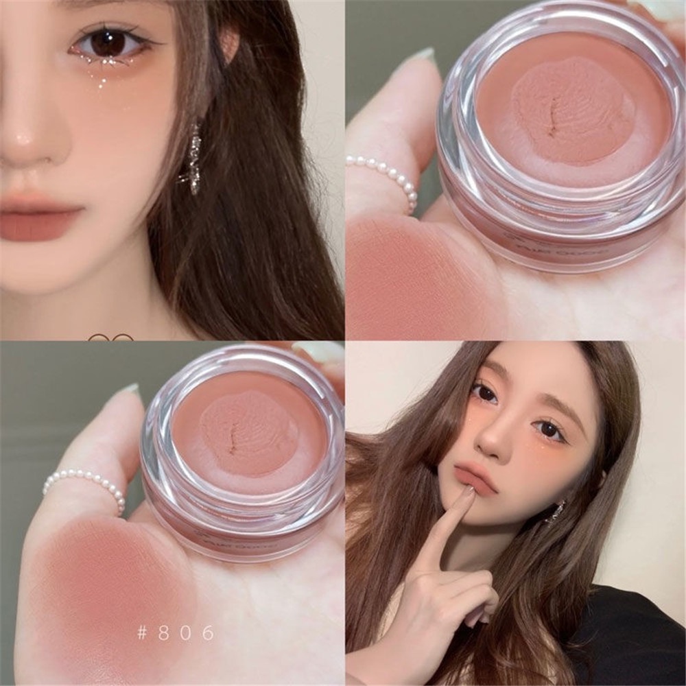 [Hàng mới về] Son môi dạng kem màu đơn sắc dưỡng ẩm chống thấm nước thời trang retro cổ điển