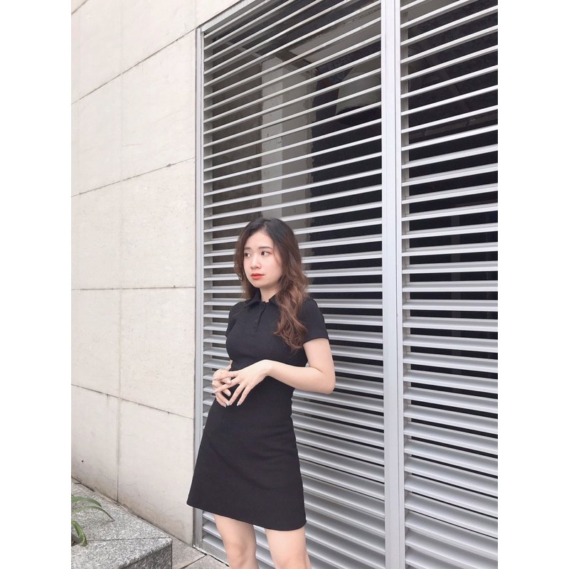 Đầm thun gân POLO NECK DRESS | BigBuy360 - bigbuy360.vn