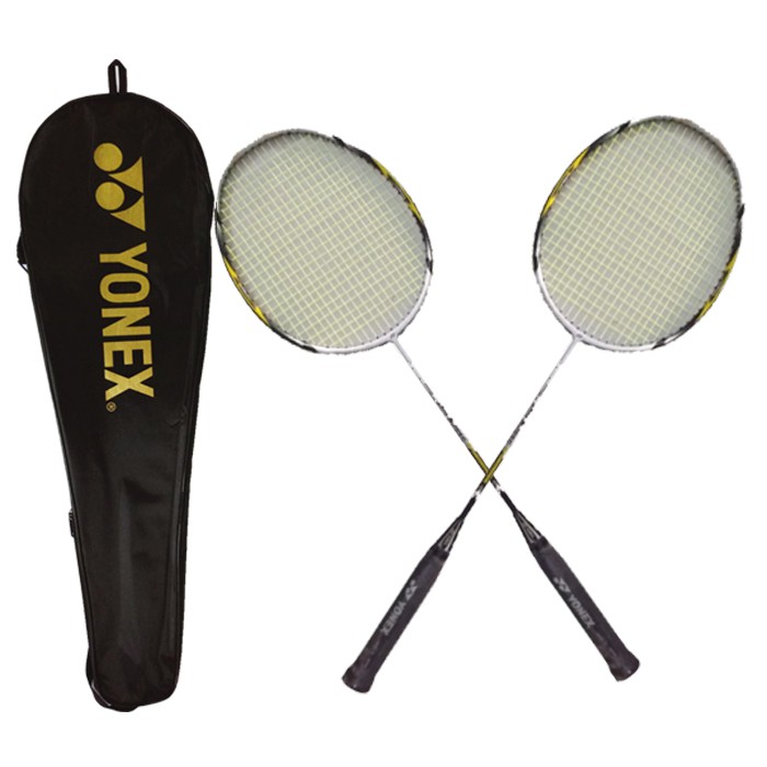 Combo 2 vợt cầu lông Yonex tập luyện có cước + Tặng bao đựng vợt