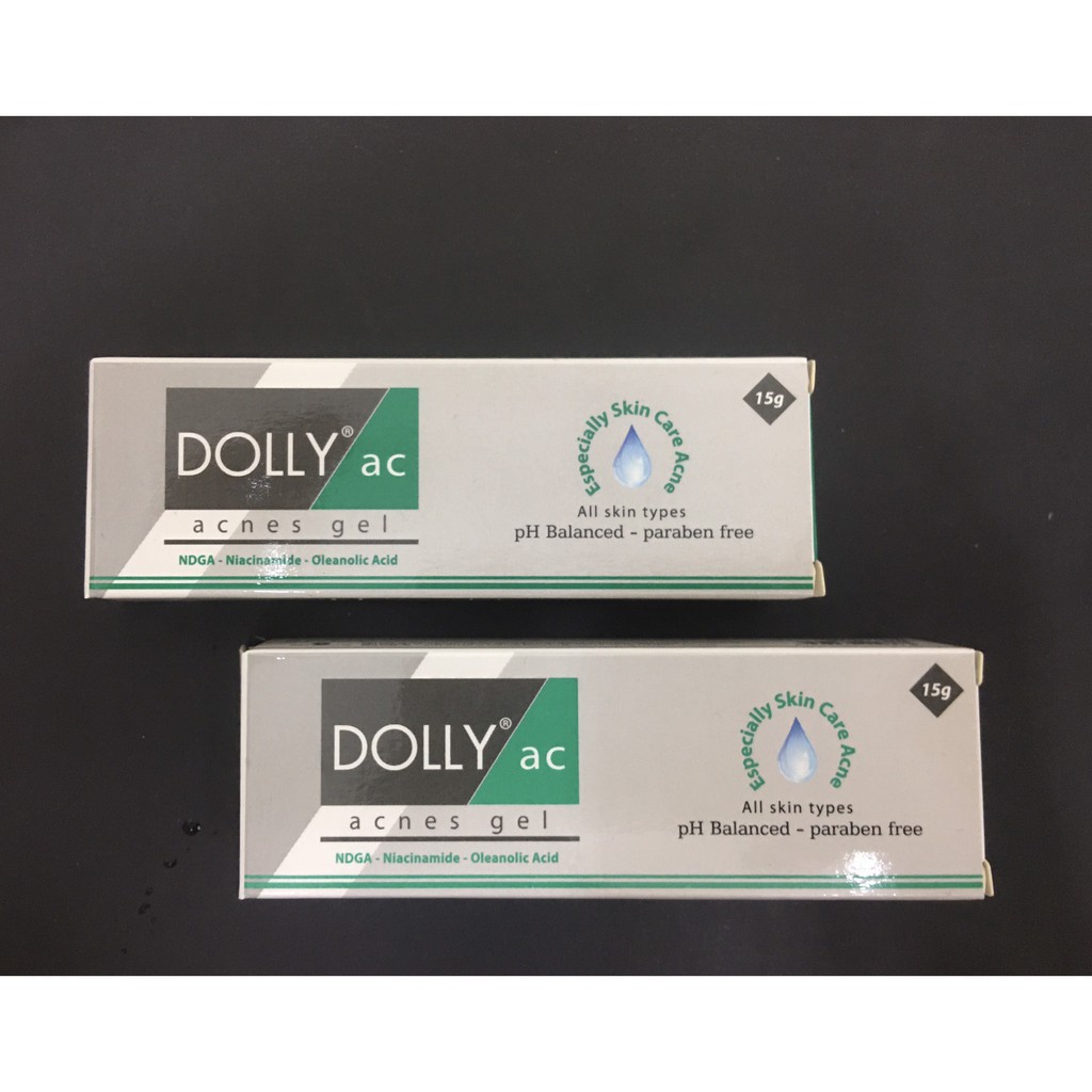 Kem DOLLY AC ACNES Gel ngừa mụn, giảm thâm, kiểm soát nhờn Tuýp 15g [doly ac, megaduo]