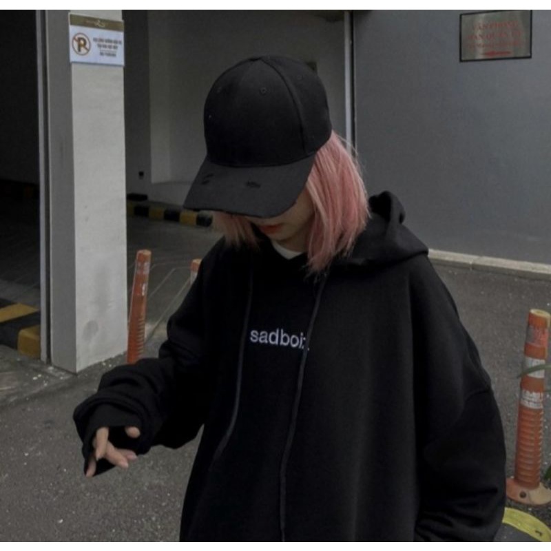 ⚡(FLASHSALE)⚡Áo khoác nỉ hoodie SADBOIZ nón 2 lớp tay phồng form rộng đẹp y hình