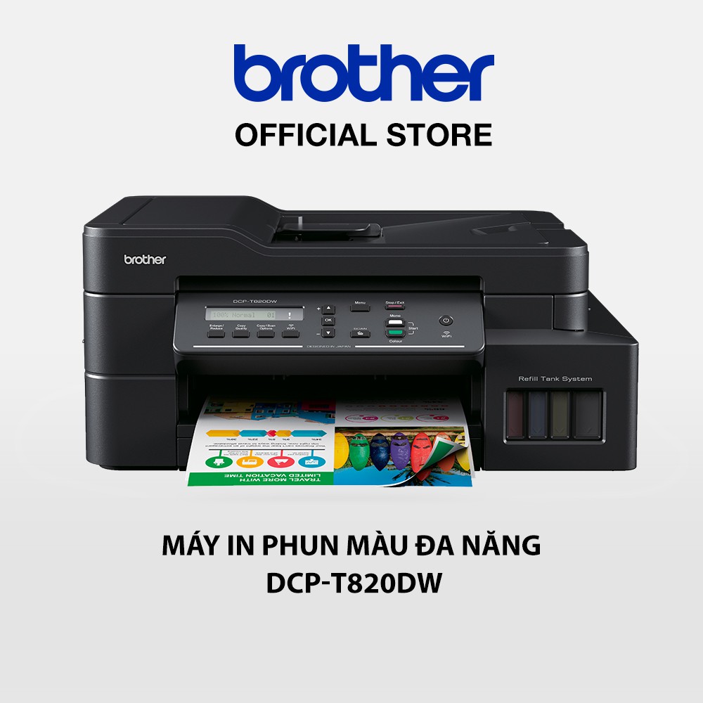 Máy in phun màu đa năng Brother DCP-T820DW