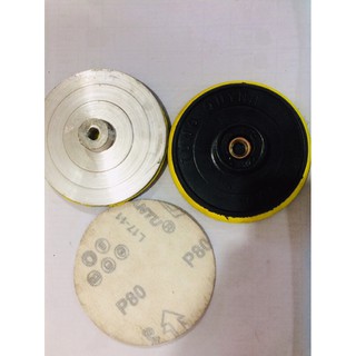 đế chà nhám tròn + nhám gỗ, sắt 100mm