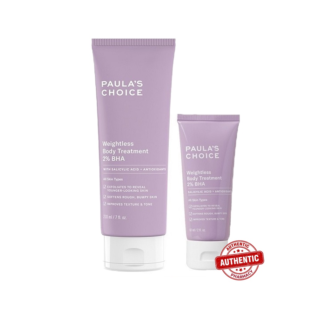 Kem Dưỡng Thể Ngừa Viêm Lỗ Chân Lông Paula’s Choice RESIST WEIGHTLESS BODY TREATMENT WITH 2% BHA