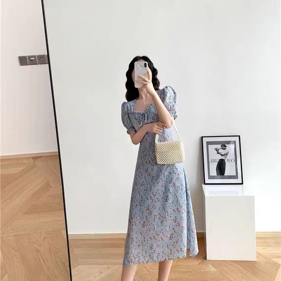 Đầm Hoa Tay Lửng Thời Trang Dành Cho Nữ