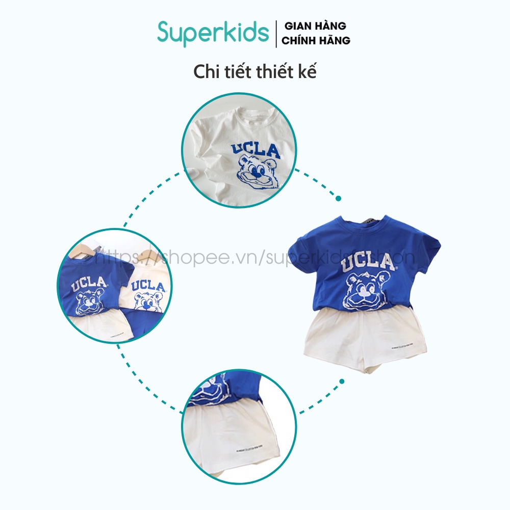 Bộ hè UCLA cho bé trai, bé gái 8-18kg QATE830