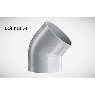 [Giá rẻ] Lơi (Co 45 độ) Nhựa PVC phi 34 BÌNH MINH phụ tùng ống PVC