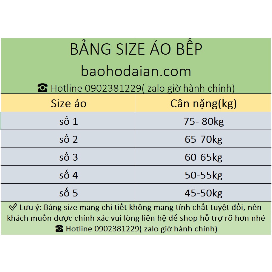 Áo đầu bếp vải kaki tay dài phối viền cho nam nữ
