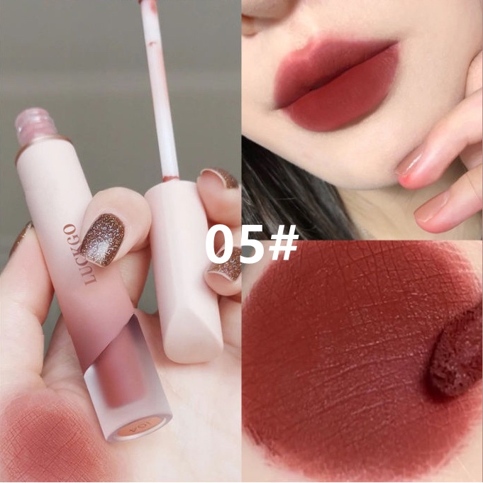 Son Môi Luckgo Cho Màu Nhung Lì Lâu Trôi Kháng Nước Mềm Mại Hiệu