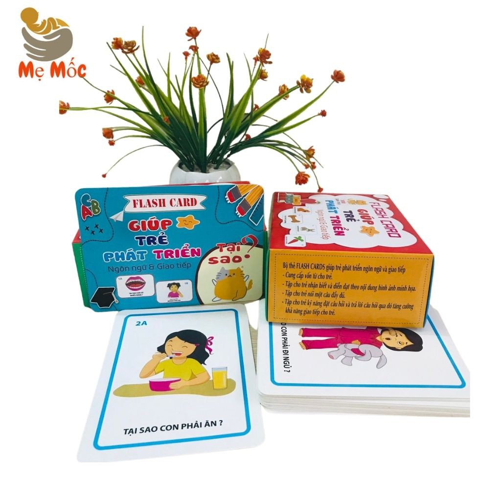 Flashcard Bộ Thẻ Học Thông Minh Glenn Doman Gồm 300 Câu Hỏi+Trả Lời Giúp Con Phát Triển Vượt Trội- Shop mẹ Mốc ,T300